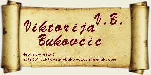 Viktorija Bukovčić vizit kartica